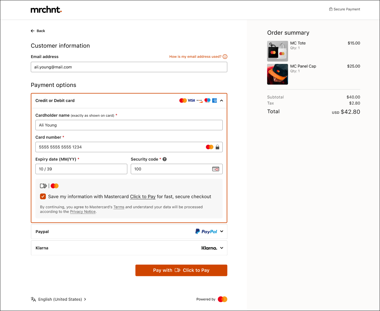 Embedded C2P checkbox